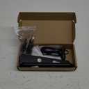 Euro Profile Storm Door Handle Replacement Fits for Pella Select and Larson Slide Thru Bolt Screen Door Hardware, 2-1/2" Handle PZ, 7-1/4" Trim Plate H.C., Non-Handed, Matte Black