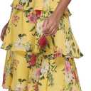 Jessica Howard Women's Style Maxi Sleeveless Chiffon (Yellow, 12/L)