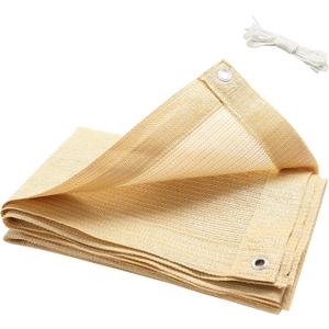 90% Shade Cloth for Plants 3.3 Ft  6.6 Ft Greenhouse Shade Cloth for Protect Vegetable Plants Fruits Flowers Crops - Beige