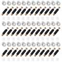 36 Sets 3-in-1 Furniture Connecting Kit, M6 x 35mm Cam Screw Dowel Screws, 15mm Cam Fitting Cam Lock Nuts, with Pre-Inserted Nuts for Cabinet Drawer Wardrobe