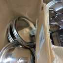 Chafing Dishes for Buffet, 4 Pack 7QT Round Silver, Pre-Assembled Stands