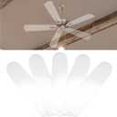 10 Pcs 16-1/2'' Ceiling Fan Blades for 42" Clear Acrylic Ceiling Fan Blades Replacement Universal Substitution for Indoor Outdoor Replacement Use (Pointed Head)
