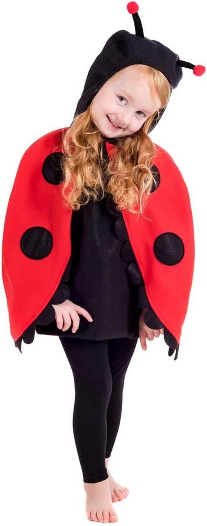 fun shack Ladybug Costume Toddler, Toddler Girl Ladybug Costume, Girls Halloween Costumes, Halloween Costumes for Girls (3-4 Years)