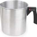 EricX Light Candle Making Pouring Pot,2 pounds,Double Boiler Wax Melting Pot,Dripless Pouring Spout & Heat-Resisting Handle Designed,Aluminum Construction Candle Making Pitcher