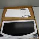 Monoprice TV Mounted Glass Shelf, Allows Above or Below TV Mounting of Blu-Ray Player, Cable Box, Game Console, Streaming Device, Soundbar, or Center Speaker (Max 22 lbs, VESA 400x300) Black