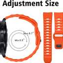 2 x KYTUWY Bands Compatible for Galaxy Watch 5 & Watch 6, 40-47mm, Rugged Silicone Sport Strap