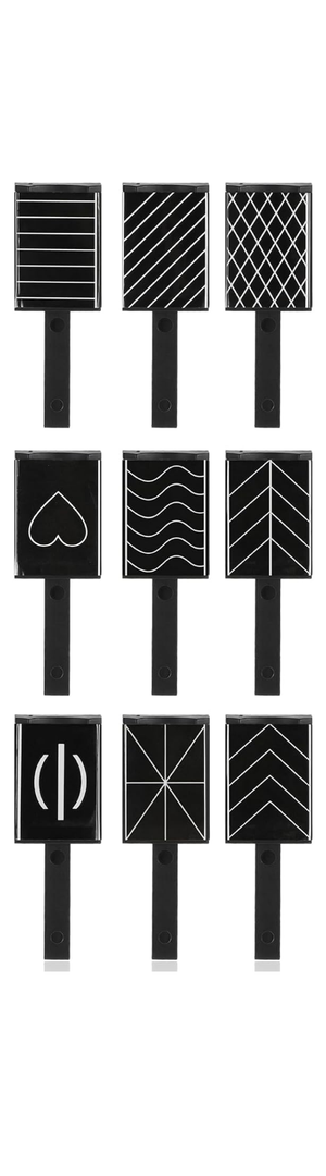 10Pcs Nail Magnet Tool Set, Cat Eye Gel Nail Polish Magnet Pens Magnet Stick 3D Magnetic Double-Head Flower Design Nail Art for UV Gel Line Strip Multi-Function Magnet Board DIY Nail Art Tool