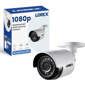 Lorex 1080p HD Bullet Security Camera | Weatherproof Outdoor CCTV Camera with 130ft Night Vision | 90 Field of View | IP66 Rated | Analog HD | ClearNight Imaging | Indoor/Outdoor Use | 2MP Lorex 1080p HD Bullet Security Camera | Weatherproof Outdoor CCTV Camera with 130ft Night Vision | 90 Field of View | IP66 Rated | Analog HD | ClearNight Imaging | Indoor/Outdoor Use | 2MP