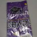 Childom 3 Pack Graduation Tablecloth,Graduation Decorations Class of 2026 Graduation Party Decorations,54"x108" Purple and Gold Plastic Table Cloth Disposable Rectangle for Home,School,Party Supplies