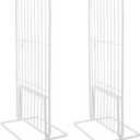 Kichvoe 2Pcs Adjustable Freezer Divider, Expandable Wire Shelf Organizer for Chest Freezer, Refrigerator, Supermarket - Width Can Be Extended to 11"-13/Height 11", White