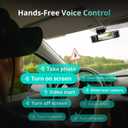 3K 4 Channel Dash Cam, 560 All-Sides View, Front and Rear Inside Car Camera with 3.18Touch Screen, Dash Camera 24/7 Parking Mode, Built-in GPS 5.8G WiFi Night Vision Voice Control, Free 128GB Card