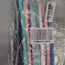 Senneny Set of 12 Silicone Drinking Straws for 30oz and 20oz - Reusable Silicone Straws BPA Free Extra Long with Cleaning Brushes- 12 Straight- 8mm diameter