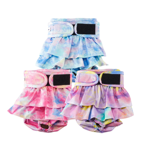 Reusable Dog Diapers Female Medium Washable, Premium Doggie Diaper for Dogs, Pack of 3, Highly Absorbent Dog Diaper for Heat, Incontinence and Puppy Training(M)