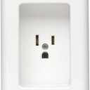 Leviton 15 Amp/125V 1 Gang Recessed Single Receptacle, Residential Grade, with Clock Hanger Hook, 688-W, White