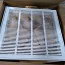 Return Air Filter Grille 20x20,Air Return Vent Cover Grill for 20"W x 20"H Duct Opening,Steel HVAC Vent Covers for Wall and Ceiling,Holds 1" Thick AC Filter, For 20''w20''h-duct Opening