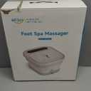 ALLJOY Foot Spa Bath Massager with Heat, Collapsible Foot Massager Spa Soaking Tub with Bubbles, Pumice Stone, Timer, 6 Shiatsu Massage Rollers Pedicure FootSpa for Relaxation, Gifts for Dad, Mom