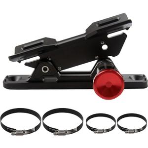 Quick Release Fire Extinguisher Mount - Aluminum Adjustable UTV Roll Bar Fire Extinguisher Holder Mounting Bracket for Jeep Wrangler TJ JK JL JKU Polaris RZR Ranger Cam-Am X3 Universal