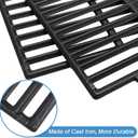 3 x Grill Grates for Weber Genesis II - GS4 Cooking Grate Replacements for Weber 66089 66097, Cast Iron, 18.75"