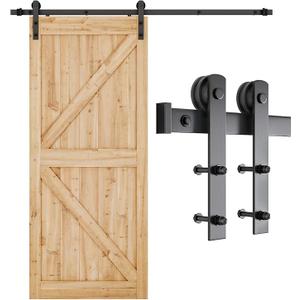 SMARTSTANDARD 6.6FT Barn Door Hardware kit, Barn Door Track, Sliding Door Hardware kit, Smoothly and Quietly -Heavy Duty Sturdy -Easy to install, Fit 36"-40" Wide Panel (I Shape Hanger)