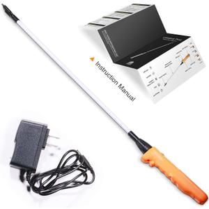 Cattle Prod, Waterproof Cattle Prod Stick with LED Light, Livestock Prod for Modern Livestock Management, X Series
