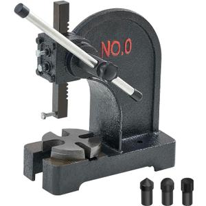 VEVOR Arbor Press, 0.5 Ton Manual Arbor Press, 4.6" Maximum Height, Cast Iron Heavy-Duty Manual Desktop Arbor Press, Precision Hand Press for Stamping, Bending, Stretching, Forming