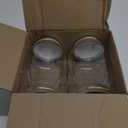kitchentoolz 2 Pack - 1 Gallon Glass Mason Jar Wide Mouth with Airtight Metal Lid - Safe for Fermenting Kombucha Kefir - Pickling, Storing and Canning- BPA-Free Dishwasher Safe- Made in USA