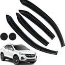 Rain Guards for Buick Encore 2013-2022/Chevrolet (Chevy) Trax 2014-2022, Tape-on Side Window Deflectors for Buick Encore, Window Visors for Chevrolet Trax, Car Accessories, 4 pcs