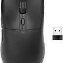 AJ139PRO Dual-Mode 2.4G/Wired Gaming Mouse, 59g Lightweight Design, PAW3395 Sensor, 26K DPI, 300mAh Battery with 40-Hour Battery Life for Windows, Mac Gamer.