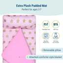 Wildkin Kids Original Nap Mat Cozy Kids Sleep Mat with Pillow, ideal for School & Travel