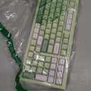 Aula Keyboard, Wireless Gaming Keyboard Bluetooth Computer Keyboards Creamy Color Cute Fun Quiet Keyboard with Number Pad Light Up RGB Backlit Tri-Mode BT/2.4GHz/USB-C - K99 Green
