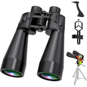 18x70 Binoculars for Adults High Powered, Large Aperture 70mm Astronomy Binoculars for Long Distance Viewing, Waterproof & Fogproof with Smartphone Adapter, Tripod Adapter, Carrying Case