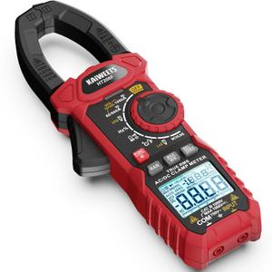 KAIWEETS Inrush Digital Clamp Meter 1000A with Backlit; Multimeter TRMS 6000 Counts, Amp Voltage Tester with VFD, LOZ Mode; Measures AC/DC Current Voltage Temperature Resistance NCV - Upgraded Screen (HT208F)