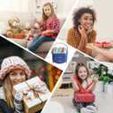 MASSY Egg Shape(Oval) Makeup Storage Box, Countertop Portable Vanity Cosmetics Organizer Preppy (Blue)