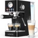 KOIOS Espresso Machine 20 Bar, Upgraded Espresso Maker with Milk Frother Steam Wand, Semi-Automatic Espresso Coffee Machines for Home, Cappuccino, Latte Maker with 58oz Removable Water Tank, Black