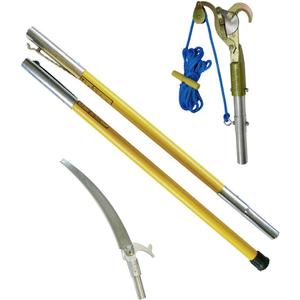 Jameson FG-6PKG-1 FG-Series Manual Pole Saw and Tree Pruner with Two 6-Foot Fiberglass Poles