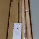 2 Pack Wood Curtain Rods for Windows 48 to 84 Inch(4-7ft), 1 Inch Heavy Duty Curtain Rod, Adjustable Boho Decorative Curtain Rods, Easy Install,Wall Mount (Imitation Wood Grain,32"-90")