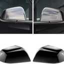 Left & Right Side Rearview Mirror Cover Cap For Tesla Model 3 Model Y 2017 2018 2019 2020 2021 2022 2023 (Black for Model Y)