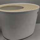 IRIS USA Cat Litter Box, Large Top Entry with Litter Catching Lid and Scoop, Dog Proof, Cat Box Enclosure, Beige/White