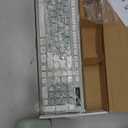 Wireless Keyboard and Mouse Combo, Full-Sized Wireless Keyboard and Adjustable DPI Mouse, 2.4GHz USB Receiver, Silent Keyboard and Mouse for PC, Windows, MAC, Desktop, Laptop (Avocado Green)