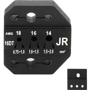 JRready ACT-16DT Crimp Die for Open Barrel Crimping Tool ACT-LY Frame, Deutsch DTM Connector Pin Crimp Die for Size 16 Stamped Contacts(14-18AWG)
