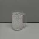 Simply Green Solutions - Clear Mug, Frozen Mugs for Freezer, Double Walled Beer Mug, Freeze Cups for Drinks, Insulated Plastic Mugs with Handles, 16 Oz Capacity