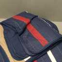 Nautica - Queen Quilt Set, Reversible Cotton Bedding with Matching Shams, Bold & Colorful Home Decor for All Seasons (Bradford Navy Blue, Queen)