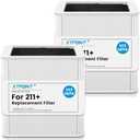 211+ Replacement Filter Compatible with Blue Pure Blue Pure 211+ Air Cleaner Purifier Series, 2 Stage Filtration System of H13 True HEPA and Activated Carbon Filter, 2 Pack
