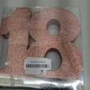 Sweet 18th Birthday Decorations for Girls,Rose Gold Glitter 18th Birthday Party Centerpieces for Table Decorations,Number 18 Table Topper Decor Sign