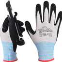 DINOPRO ANSI A6 Cut Resistant Work Gloves for High Protection with Reinforced Thumb,Non Slip,Touch-screen,PFAS Free (Small)