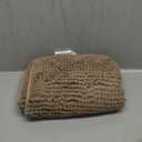 SUBRTEX Bathroom Rugs Chenille Bath Rug Soft Short Plush Bath Mat Soft Shower Mat Water Absorbent Shower Mat Quick Dry Machine Washable(Taupe Brown,16" x 24")