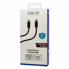 Zgear 6 Foot Sync & Charge Cable For Usb C