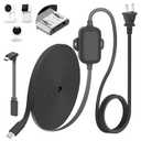 delilyn 25FT Outdoor Power Adapter for WYZE Cam V4/Cam OG/V3/V3 Pro, L-Shape Micro USB Extension Cable for WYZE Cam Pan V3, IP67 Waterproof Flat Cable Charge Your Camera