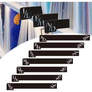 7 PCS Vinyl Record Divider Set, Double Sides Horizontal & Vertical Alphabetical, Library Book, Comic Book, Dividers, LP, Record Collector Gifts