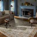 Loloi Rifle Paper Co Canopy Cream 2'-6" x 7'-6" Runner Rug